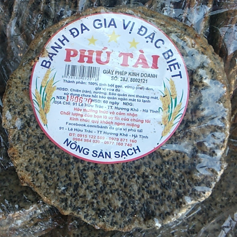 Bánh đa gia vị đặc biệt Phú Tài Hà Tĩnh
